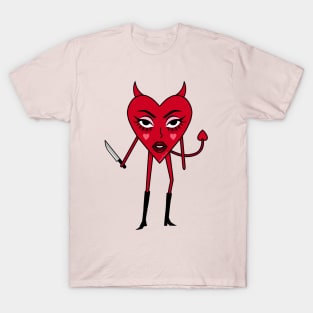 Killer Devil Cute Heart nancyvheart T-Shirt